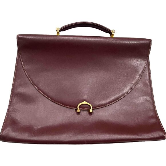Cartier Other - CARTIER  Burgundy Business Briefcase/Laptop Bag